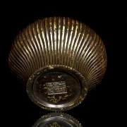 Incensario de bronce dorado, dinastía Ming