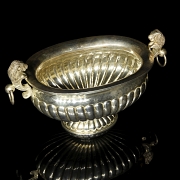 Mexican silver centerpiece with leonine handles, Tane, 20th century