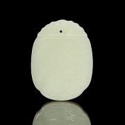 Jade pendant ‘Old Man Playing the Guqin’, Qing dynasty