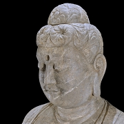 Gran figura de piedra tallada 