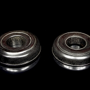 Caja de madera tallada, dinastía Qing