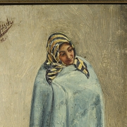 J·加什《蒙面纱的女士》，1892年