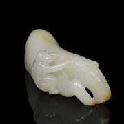 Figura de jade blanco 