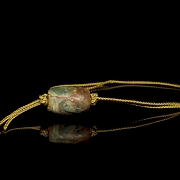 Carved jade bead, Hongshan culture