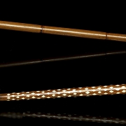 Dos bastones con empuñaduras de hueso y plata, s.XX