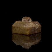 Sello cuadrangular de jade, dinastía Han