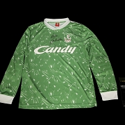 Liverpool Football Club 1981-1984 goalkeeper shirt, Bruce Grobbelar, signed and certified.