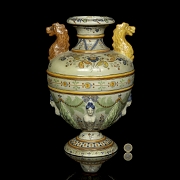 胡安·鲁伊斯·德·卢纳（1863–1945）狮首双耳瓶，20世纪早期 - 7