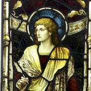 Shrigley and Hunt, leaded glass window ‘Christ with Apostles’, 19th-20th century