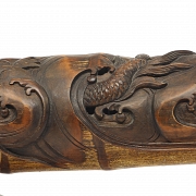 Carved bamboo figure “Dragon”, 20th century - 7