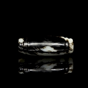 Cuenta “Dizi” de jade tallado, dinastía Ming