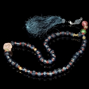 Collar de cuentas de liulí, dinastía Qing