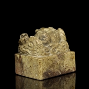 Hardstone seal “Mythical Beasts”, Qing dynasty - 4