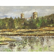 20th century Central European school ‘Landscape with castle’
