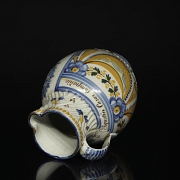 Ceramic jug ‘Virgen del Prado’ Talavera, 19th century