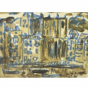 Waldo Aguiar y Carmona (1930–2000) “Pair of Landscapes,” 1994