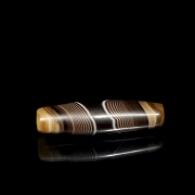 Cuenta Dizi de ágata natural tallada, dinastía Liao