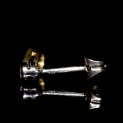 Conjunto de collar y pendientes en oro de 18k con rubíes y brillantes