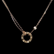 Gargantilla Cartier Love en oro rosa con diamante