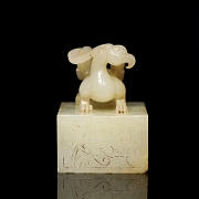 Sello de jade blanco 