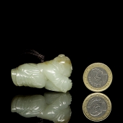 Jade pendant “Reclining Child,” 20th century