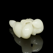 Carved jade figure ‘Pair of birds’, Qing dynasty