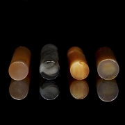 Set of tubular agates, 20th century