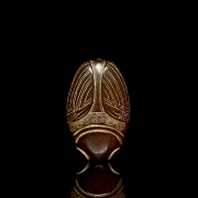 Carved jade pendant ‘Cicada’, Liangzhu culture