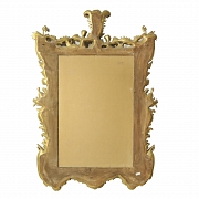 Regency-style gilded wooden mirror, 19th century