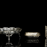 Set of silver objects