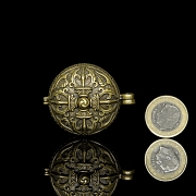 Pequeña caja de bronce, Tíbet, s.XIX-XX