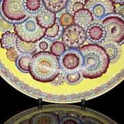 Fencai glazed porcelain plate ‘Flowers’, with Yongzheng mark - 2