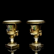 Pair of Medici-style vases, 19th century - 10