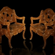 Tresillo de estilo Japonesismo para Liberty & Co., circa 1900–1910