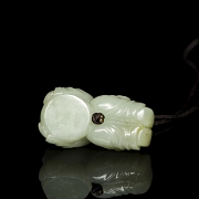 Jade pendant “Reclining Child,” 20th century - 4