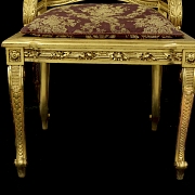 Pareja de sillas estilo Luis XV, s.XIX - 5