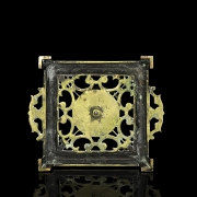 Escribanía de bronce estilo neobarroco, s.XX - 4