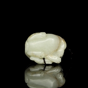 Jade pendant, “Beast with young,” 20th century - 4