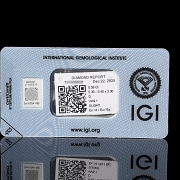 Diamante natural talla brillante, 0.59 ct, certificado IGI