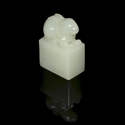 Sello de jade blanco