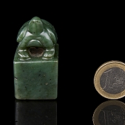 Carved green jade ‘Turtle’ seal, Qing dynasty