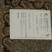 Alfombra kachemir seda pura, diseño Ghom, s.XX