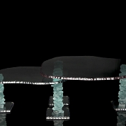 丹尼·莱恩风格玻璃桌，20世纪 - 3