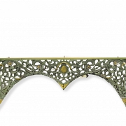 Cubre cortinas de madera lacada 