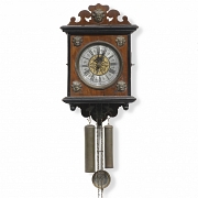 Wall clock with pendulums, Germany, 19th - 20th century