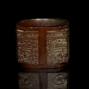 Cong de jade tallado, cultura Liangzhu
