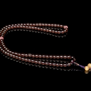 Collar de ciento ocho cuentas de Liulí y ojo de tigre, dinastía Qing