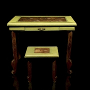 Escritorio con taburete estilo Japonesismo, para Liberty & Co., circa 1900–1910