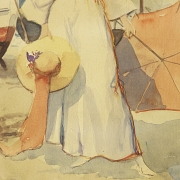 阿图罗·皮塔尔奇·佩丘安 Arturo Pitarch Pechuán《海滩上的两位女子》1910年 - 3