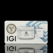 Diamante natural en talla brillante, 0.50 ct, certificado IGI